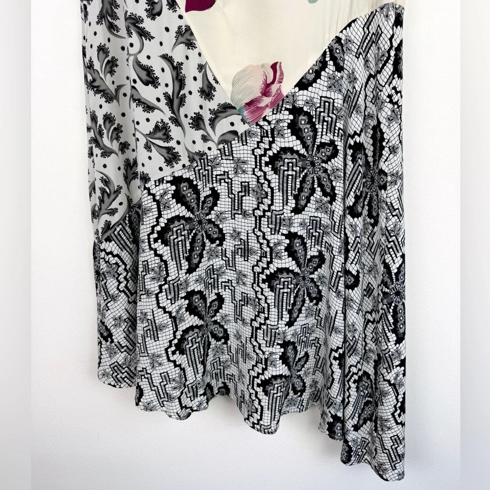 Anthropologie Postmark Arcadie Asymmetrical Silk Dress - Picture 9 of 9